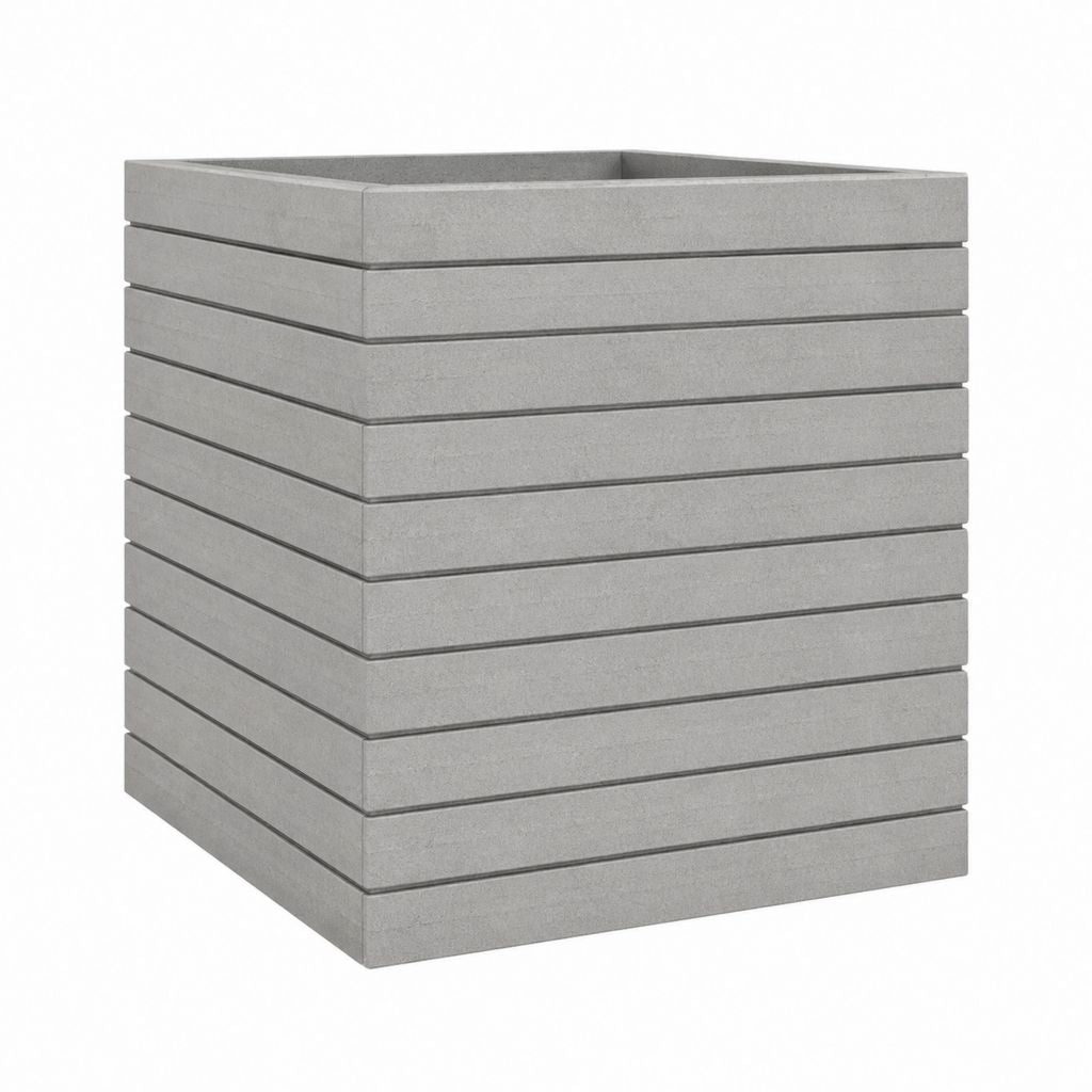 Pflanzkübel Grau Beton Quadratisch 40 x 40 x 40 cm