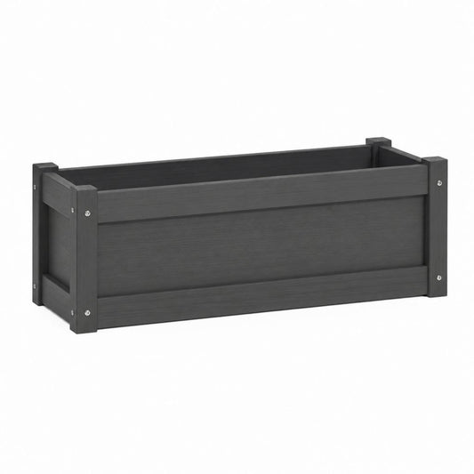 Pflanzkasten Schwarz aus WPC rechteckig 100 x 40 x 40 cm